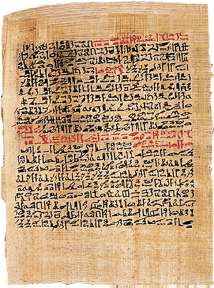 The Ebers papyrus
