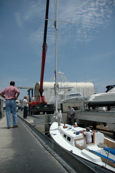 stepping the mast